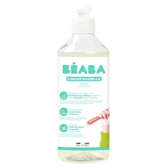 Liquide vaisselle sans parfum   Vert        500 ml   de               Béaba