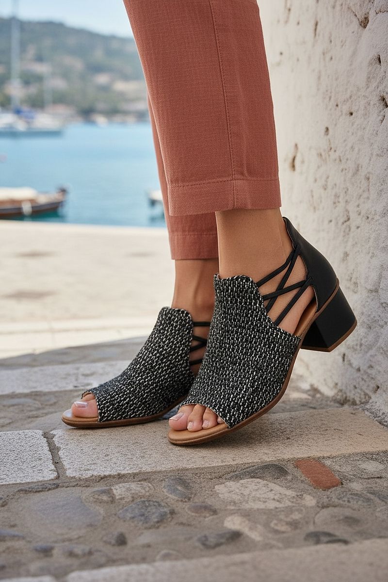 Rieker Sandalen Zwart Dames