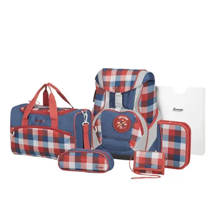 Sammies by Samsonite Ergofit Set 2.0, Schulranzen Set 6 teilig (Classic Checks)