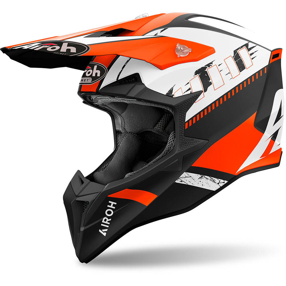 Airoh - Casque Wraaap Feel Orange / Blanc / Noir / Mat
