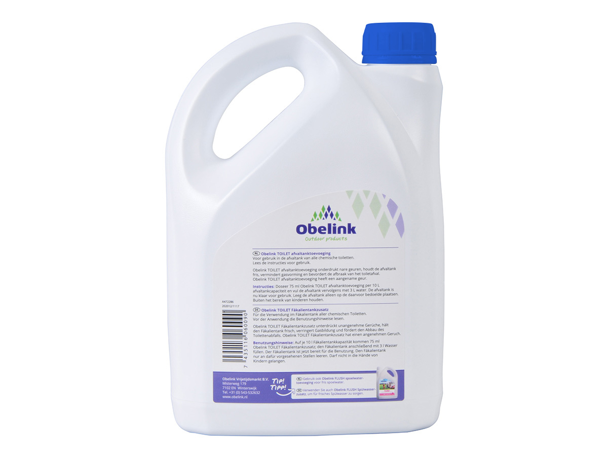 Obelink Blue Toilet afvaltank- en Flush spoelwatertoevoeging