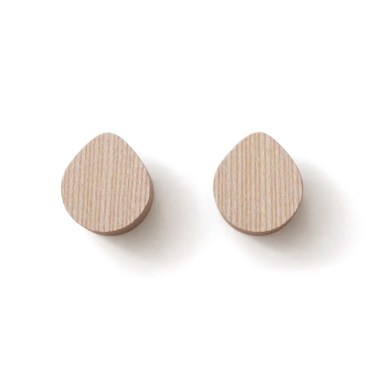 side by side - OI Wandhaken S, 5 x 4,4 cm, Esche natur (2er-set)