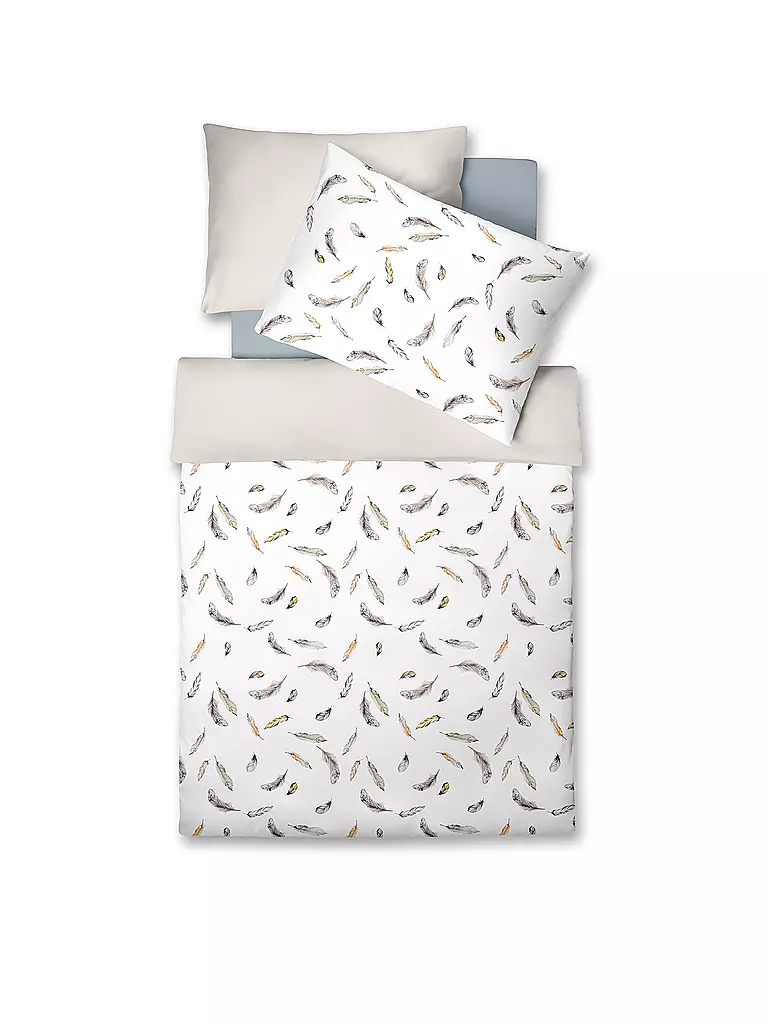 FLEURESSE Jersey Bettwäsche DIAMOND 140/200CM Silver silber