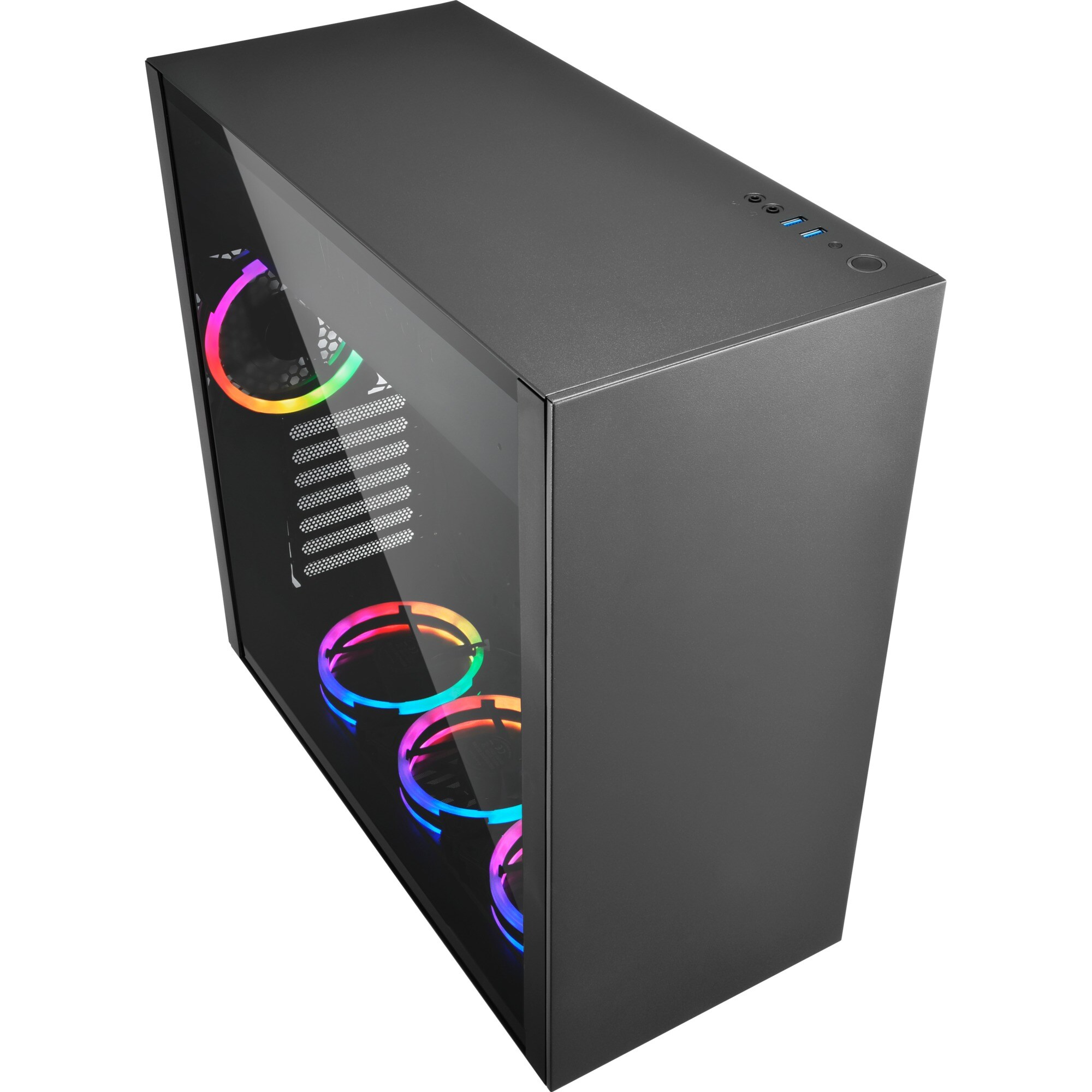 Sharkoon Tower-Gehäuse PURE STEEL RGB