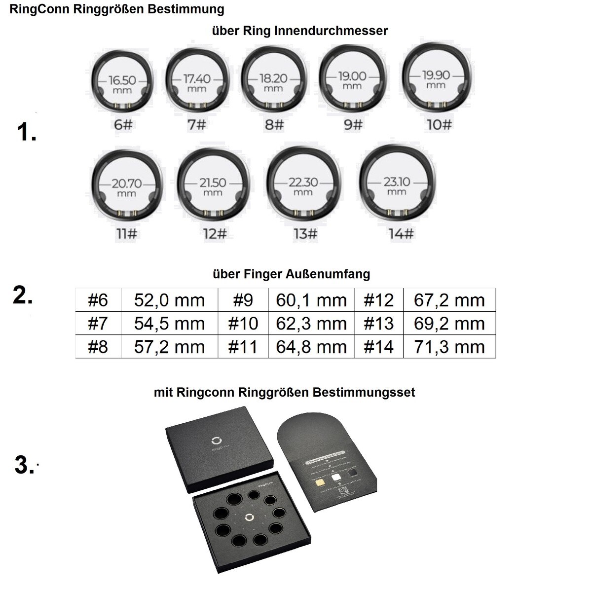 RINGCONN Smarter Ring Gr. 13 gold