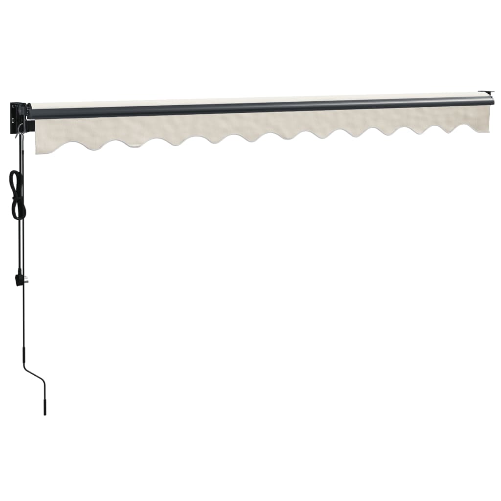 Auvent rétractable automatique crème 3,5x2,5 m