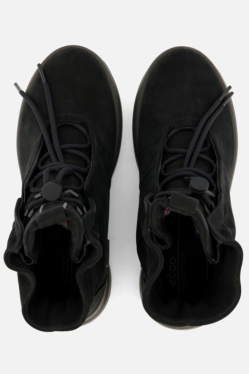 Ecco Solice Veterboots zwart Nubuck