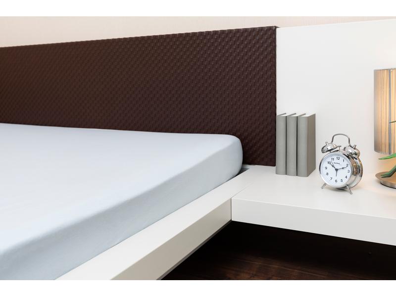 COCON Fixleintuch 140-160 x 200 cm, Eisblau Spannbettlaken aus reinem Baumwolljersey