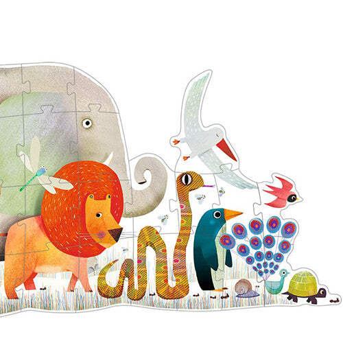 Djeco grote puzzel dierenparade (36st) DJ07171