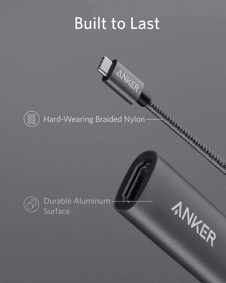 Anker - USB-C til HDMI - Grå