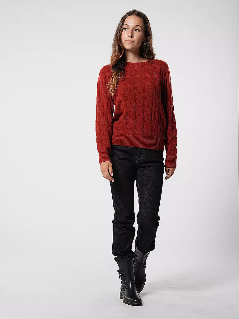 TOMMY HILFIGER Pullover rot