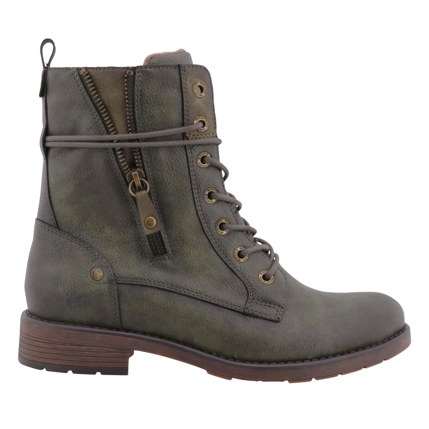 Trendige MUSTANG Schnürstiefelette aus pflegeleichtem Softmaterial