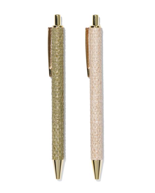 2 stylos à bille rechargeables tressés dans un coffret cadeau