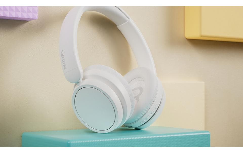 Wireless Over-Ear-Kopfhörer Serie 5000 WeissKabellose Over-Ear-Kopfhörer mit langer Akkulaufzeit und passive Geräuschunterdrückung