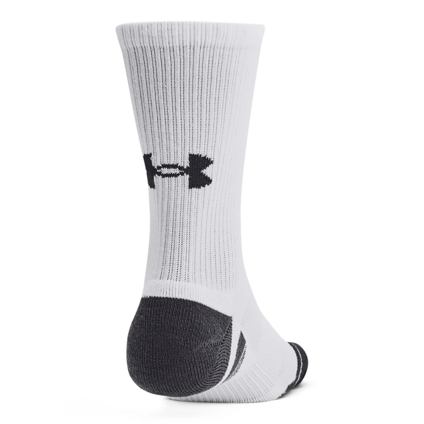 Under Armour Performance Tech Crew 3-Pack Sportsokken Wit Grijs