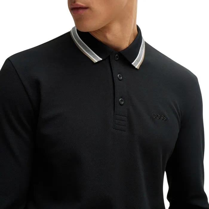Boss Plisy Longsleeve Polo Heren