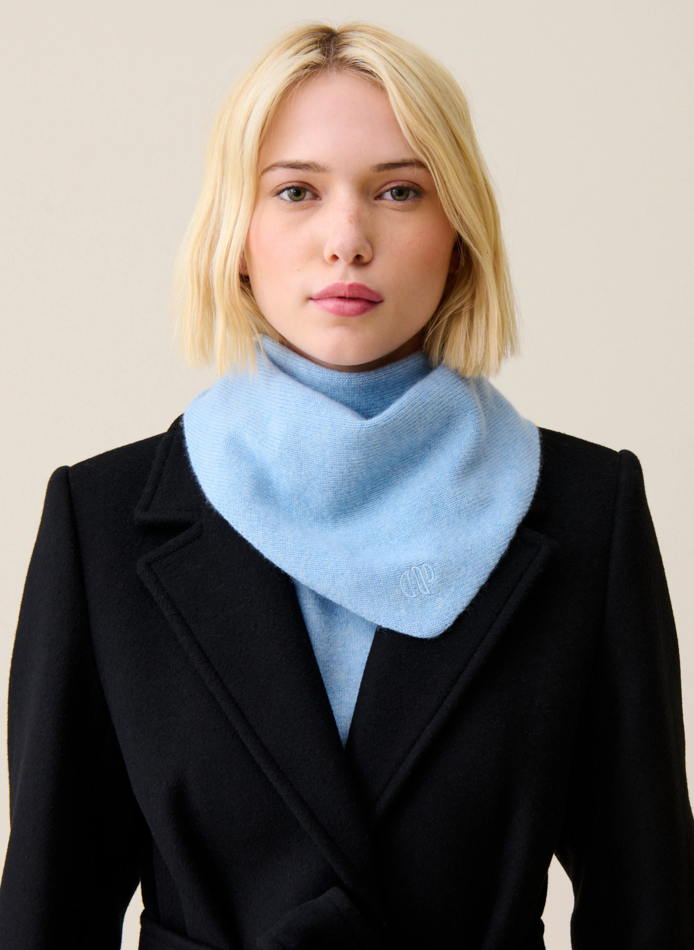 Foulard en cachemire| Bleu
