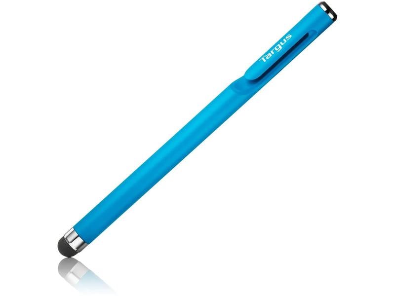 Targus Eingabestift Stylus Embedded Clip Blau Antimikrobieller glatter Stift für Smartphones und Touchscreens