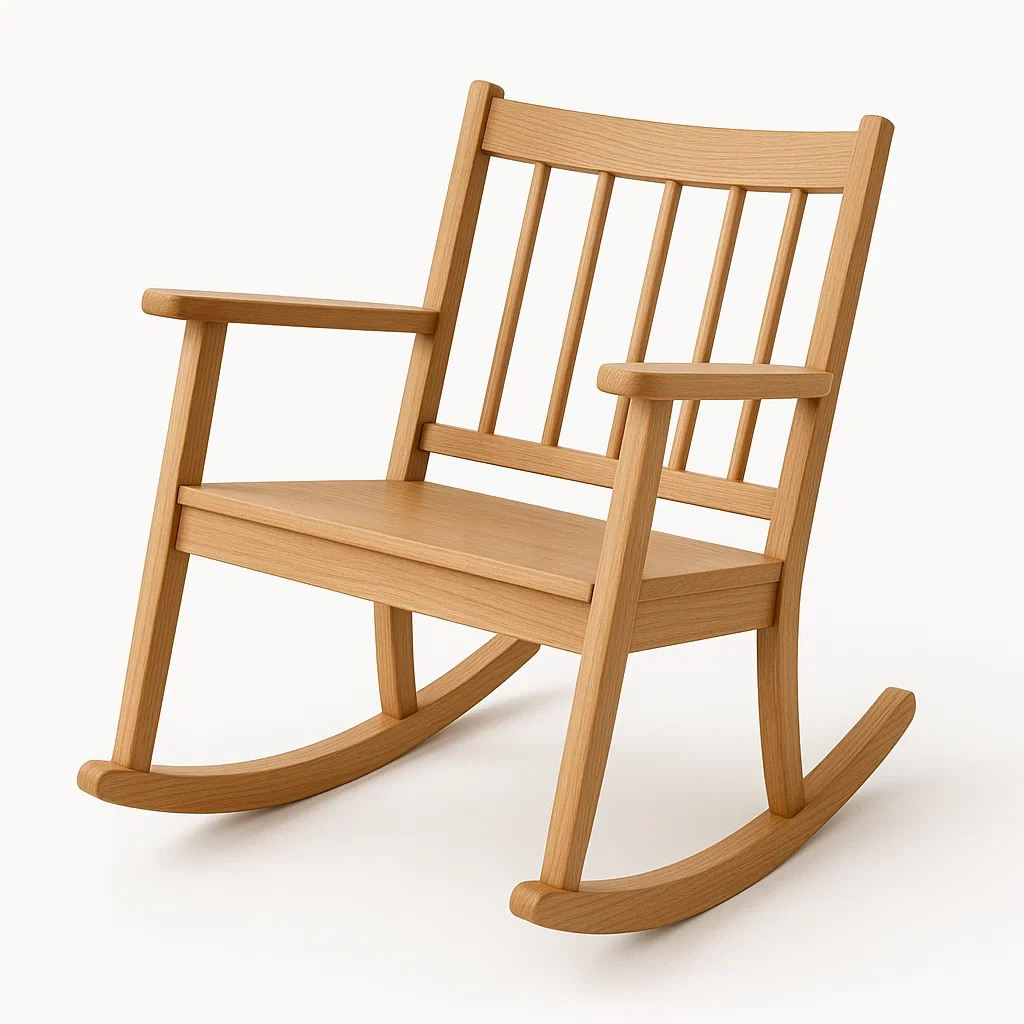 Rocking-chair en bois