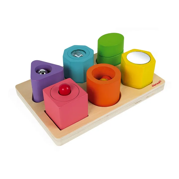 Janod Puzzle 6 cubes sensoriels en bois