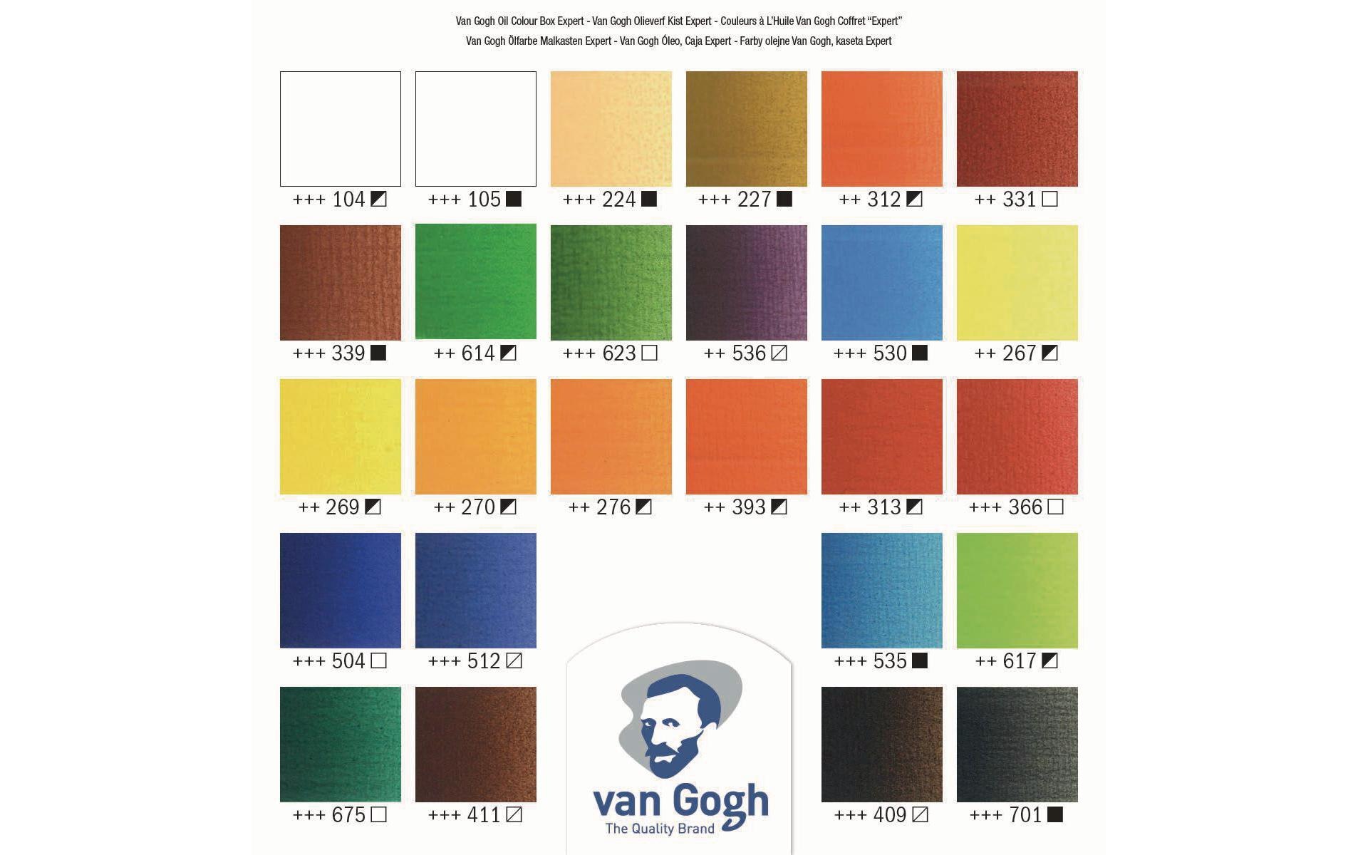 Ölfarbe »Van Gogh Malkasten Expert, Mehrfarbig« Set,