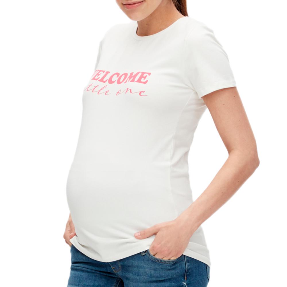 Mamalicious T-shirt Blanc Femme Mamalicious Welcome