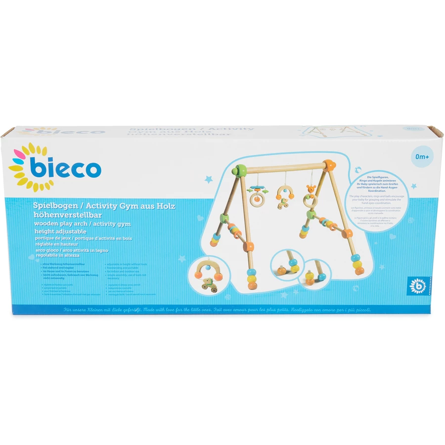 bieco Baby Holz-Gym mit Spielbogen