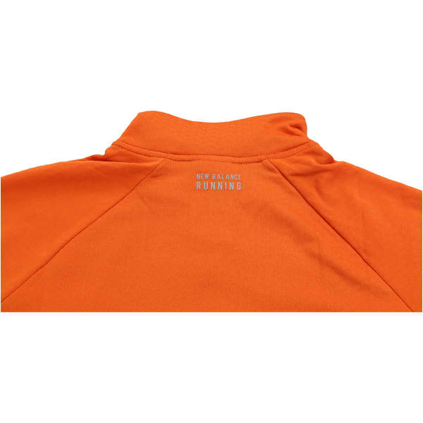 T-shirt running NEW BALANCE HEAT GRID HALF ZIP W CAYENNE