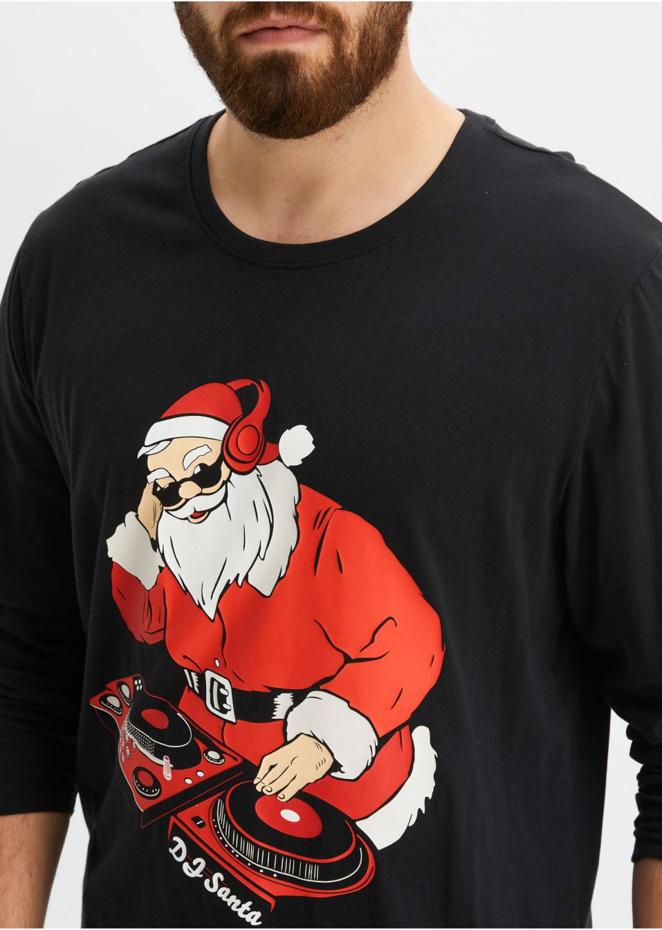 T-shirt manches longues avec motif de Noël