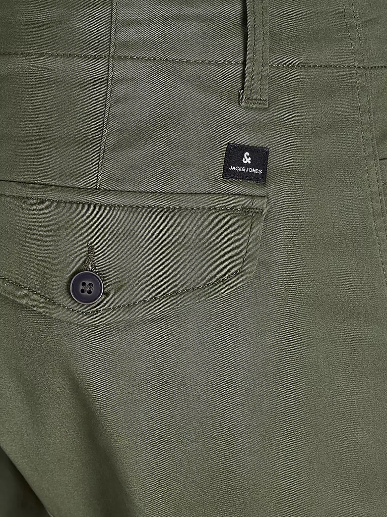 JACK & JONES Jungen Cargohose Slim Fit JPSTPAUL olive
