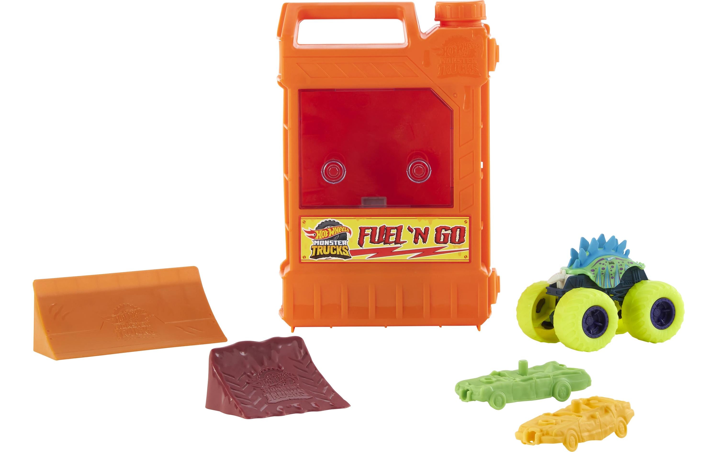 Monster Trucks Fuel N' GoSpielset mit Motosaurus-Spielzeugtruck