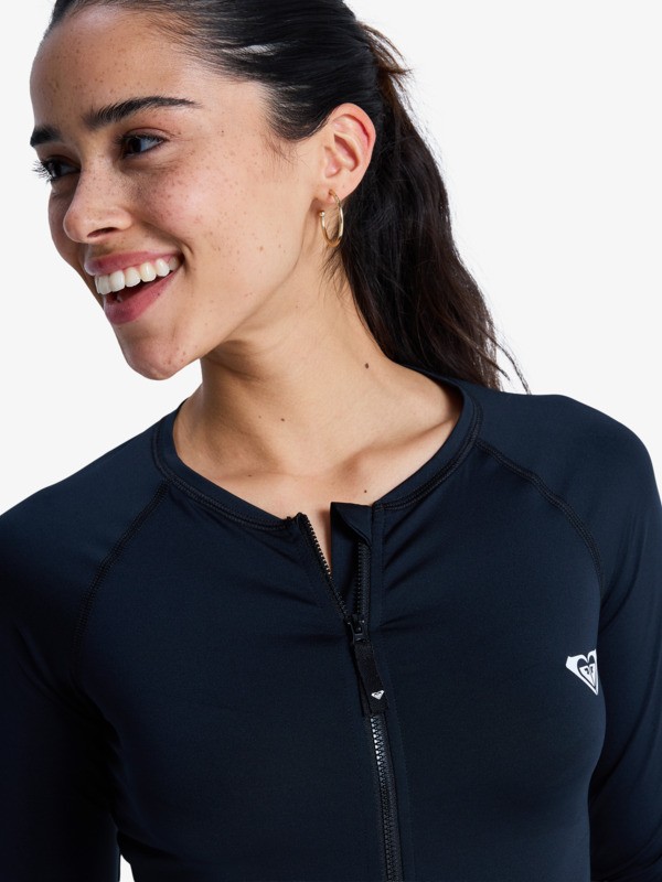 Essentials Lycra zippé à manches longues Noir Femme