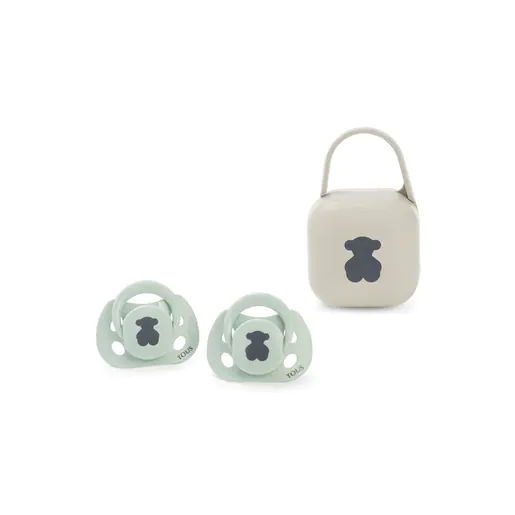 Pacote com 2 chupetas verde-urso