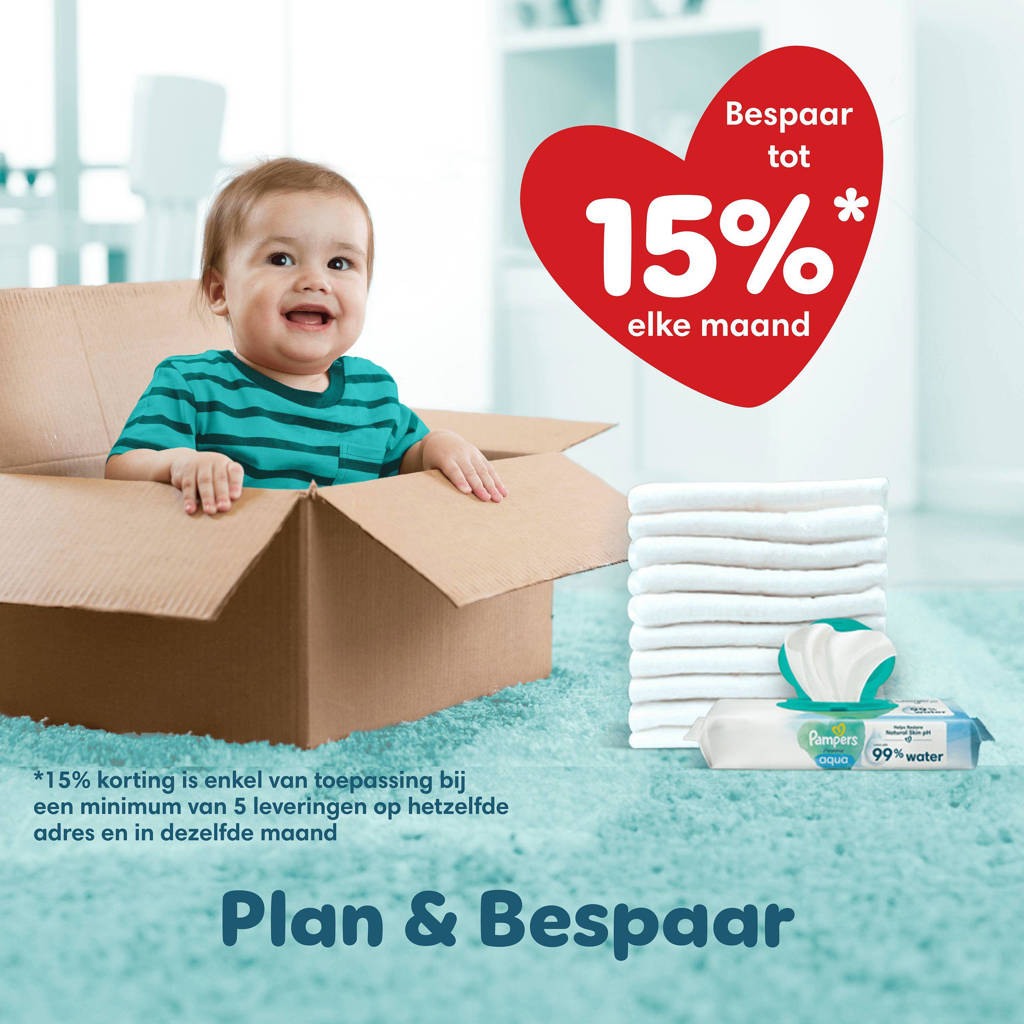 De uitvinding voor bewegelijke babysMaat 7 maandbox - 123 luierbroekjes 17kg+