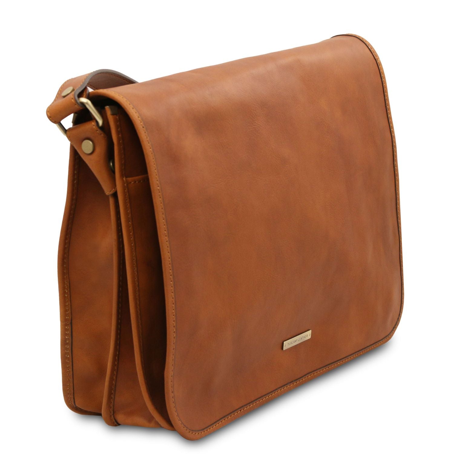 TL142430 – TL Schoudertas – Two compartments leren Schoudertas – Groot size
