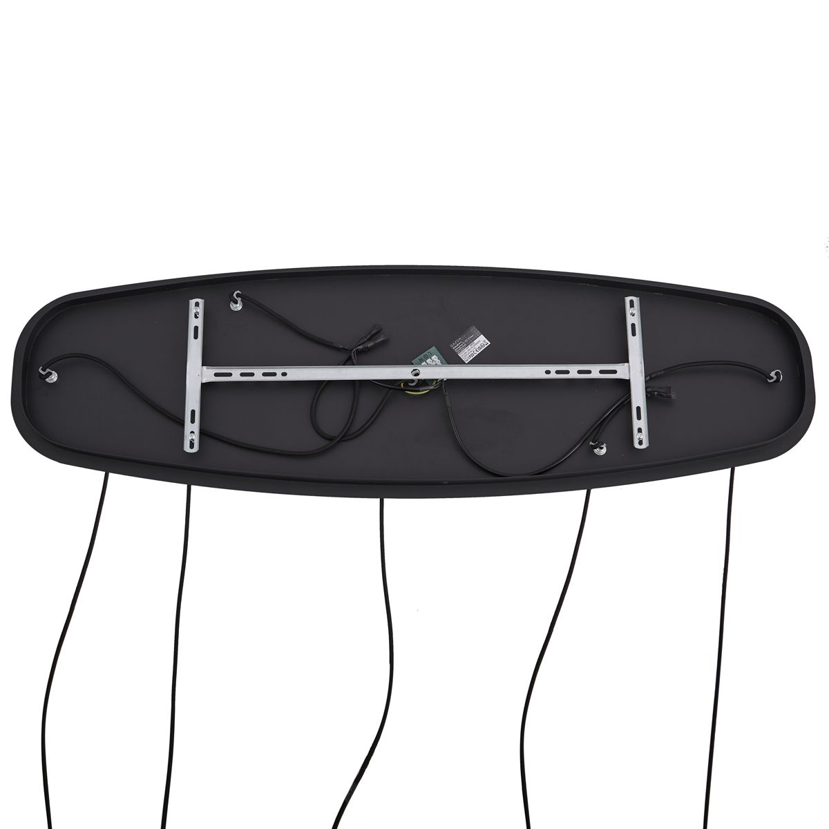 Design hanglamp zwart met smoke glas 5-lichts - Gus