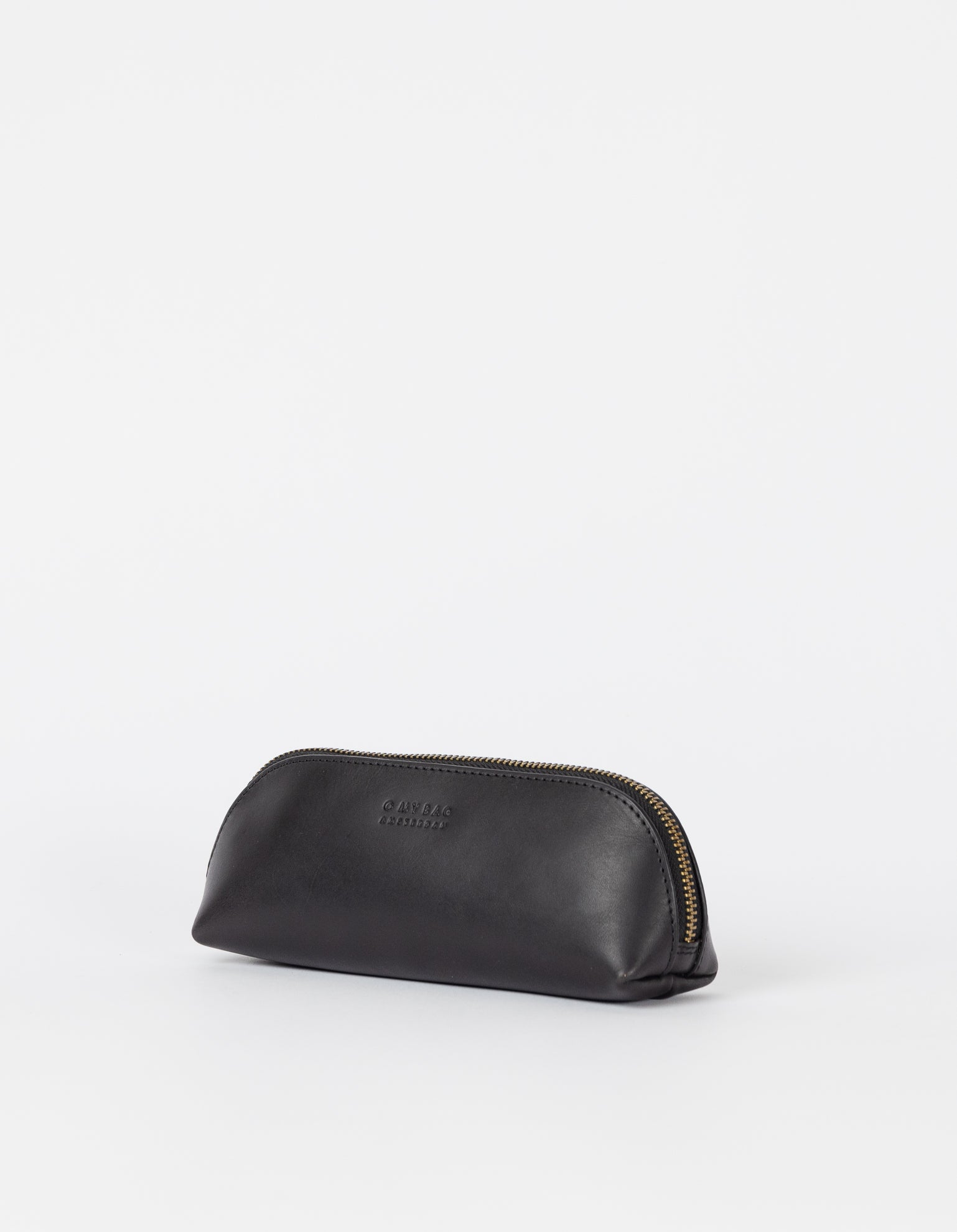 Pencil Case Large - Black Classic Leather