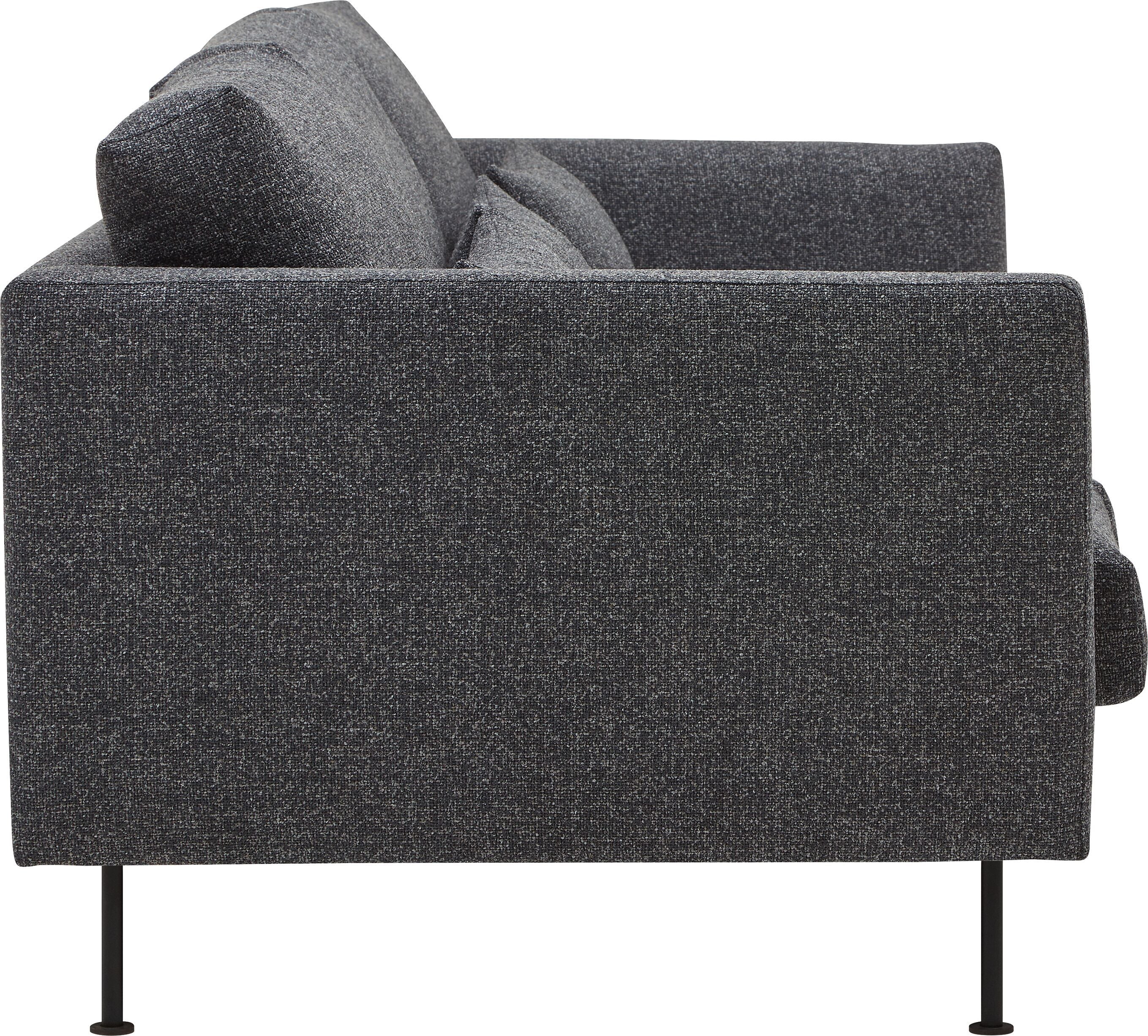 TEM Lager St Hevre Fuss Metall schwarz - Anthrazit / B: 248.0 cm x T: 100.0 cm x H: 84.0 cm