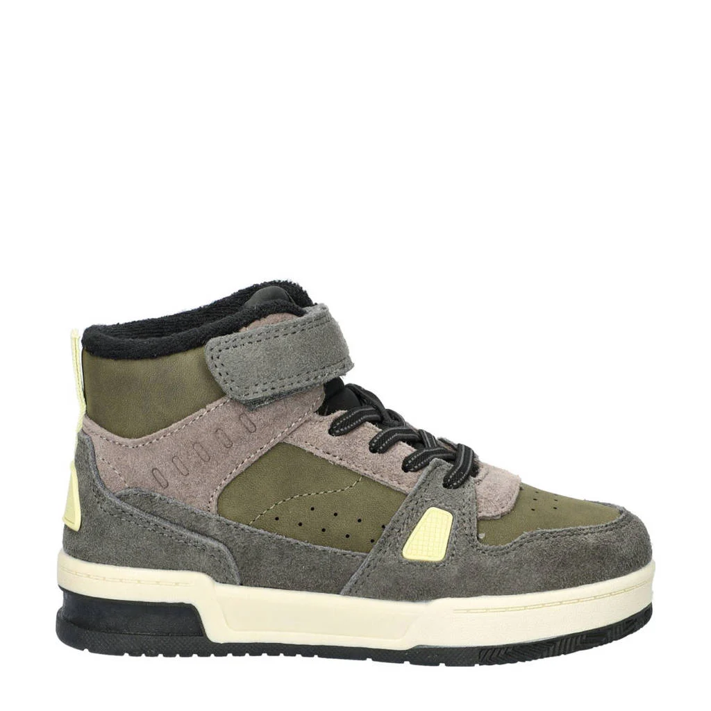 Nelson Kids suède sneakers groen