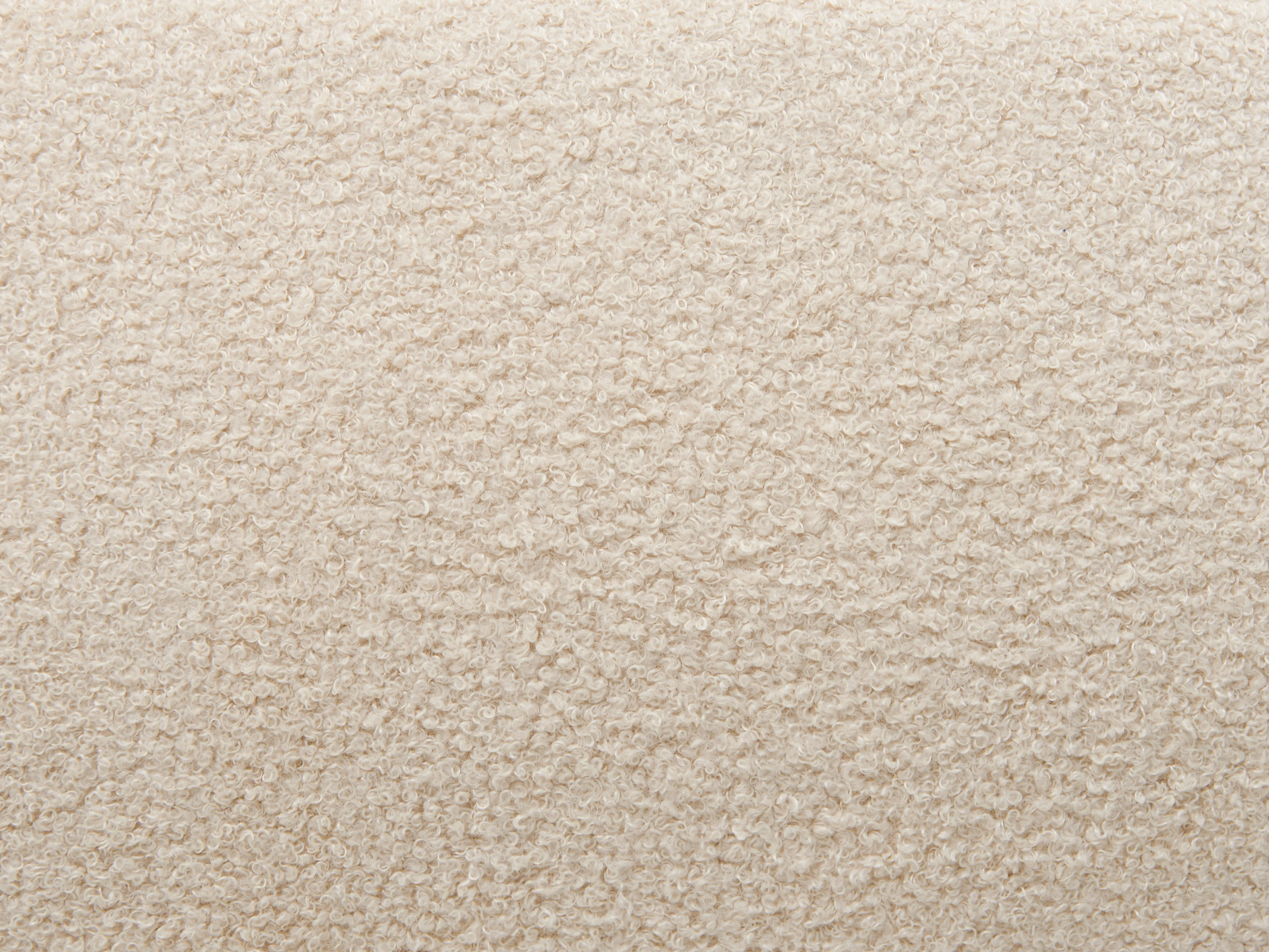 Bed Bouclé VINAY 180 x 200 cm Lichtbeige