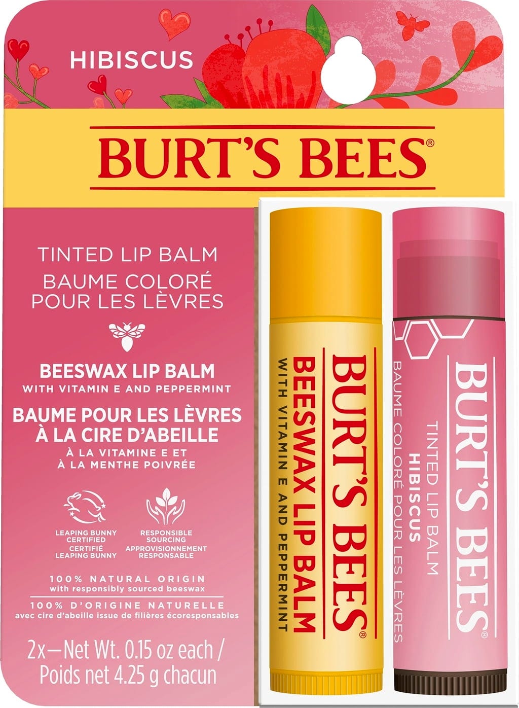 Burt's Bees  Tinted Lip & Beeswax Balm Set