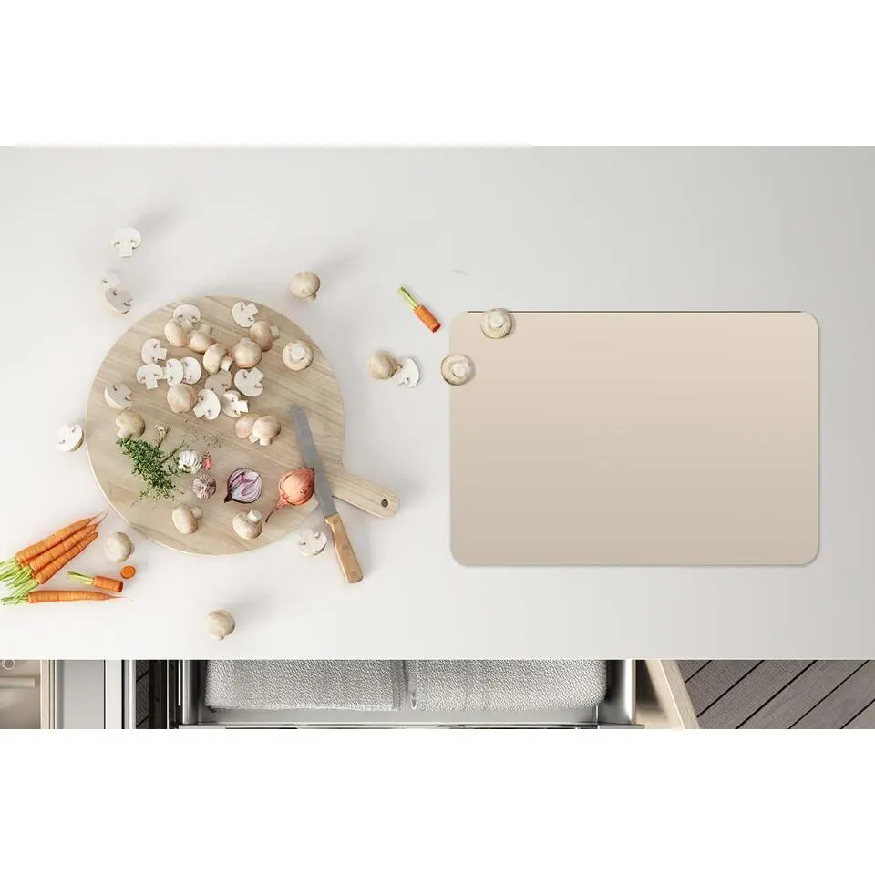 MuchoWow Placemat (6stuks) 45x30cm Beige Effen kleur