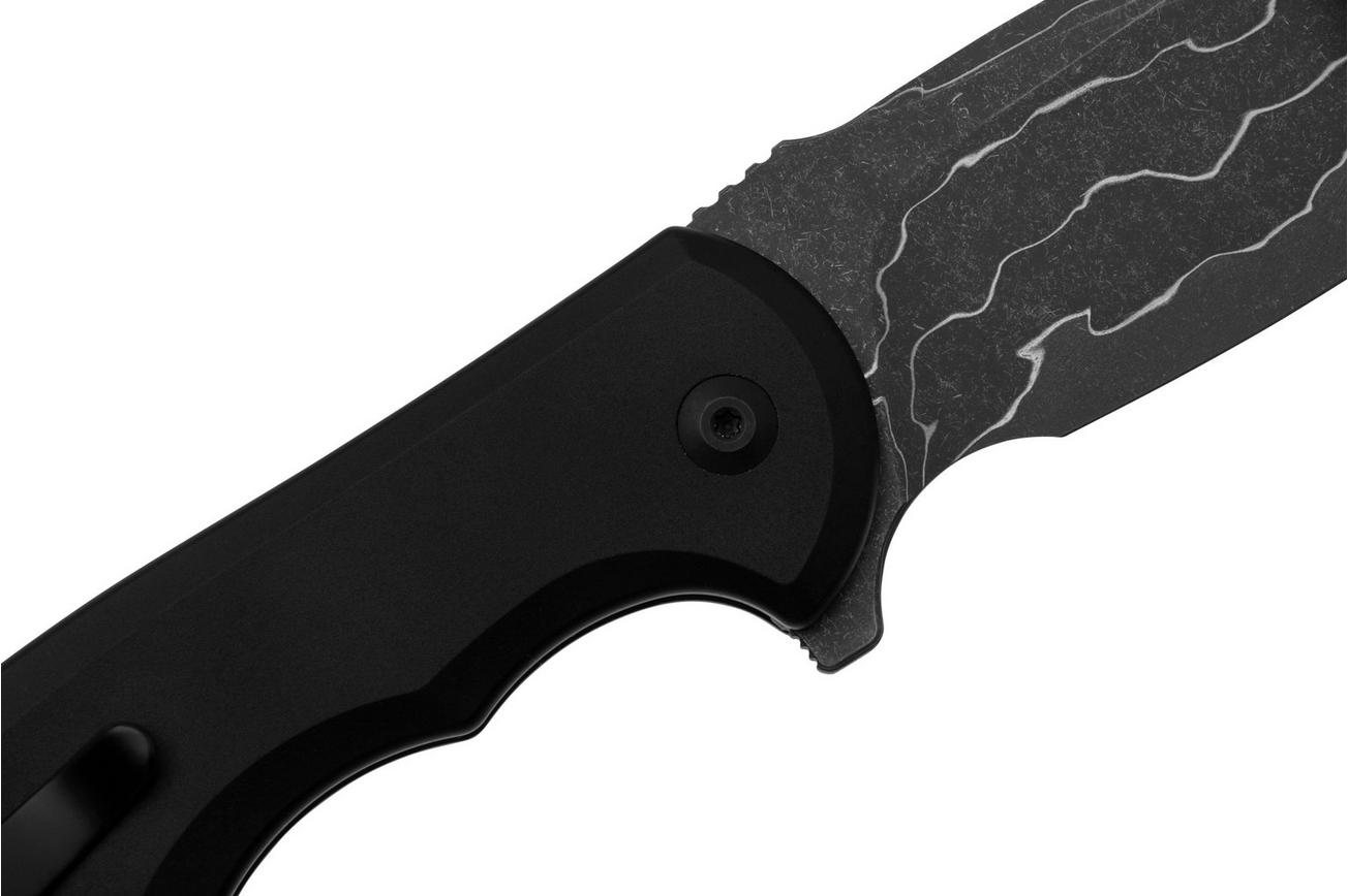 CIVIVI Button Lock Praxis C18026E-DS1 Damascus Black Aluminum, zakmes
