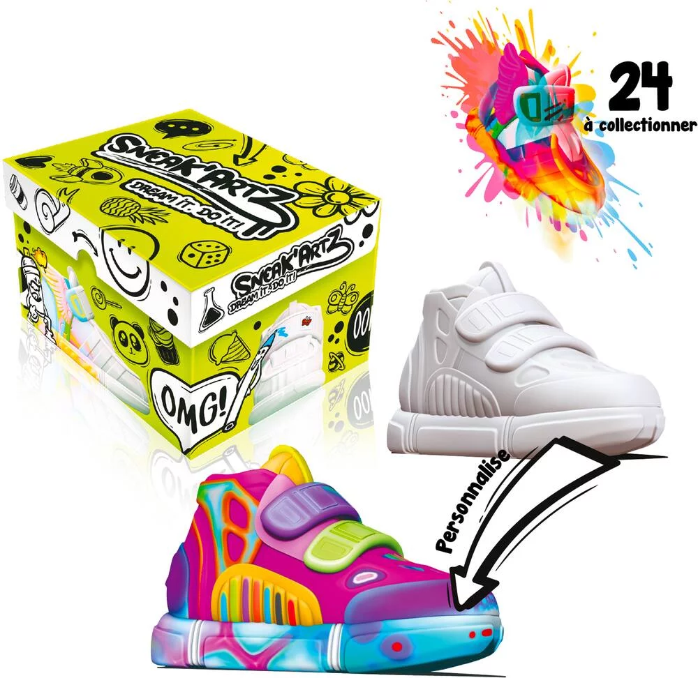 SNEAK'ARTZ SHOEBOX ANIS - LOISIRS CRÉATIFS - DESIGN ET PERSONNALISE TES BASKETS