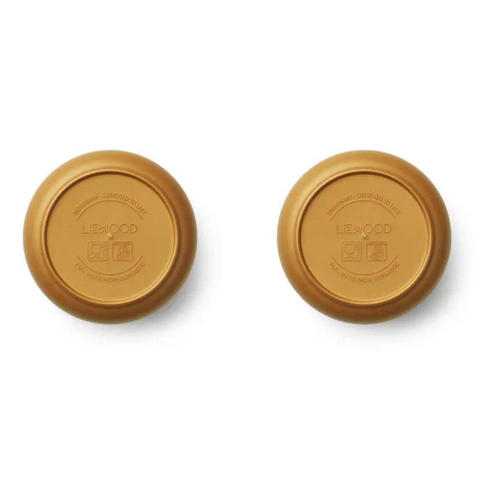 Liewood Gobelets Stine en PLA-set de 2 | Caramel