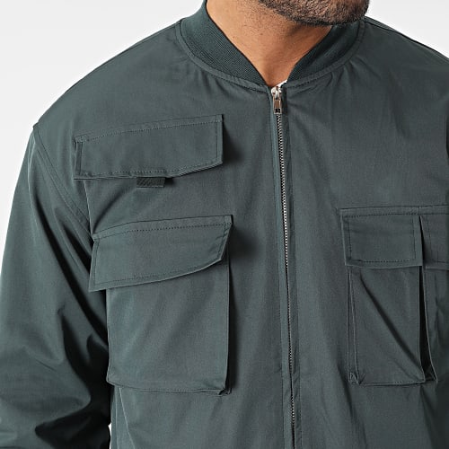 Veste Zippée Vert Foncé