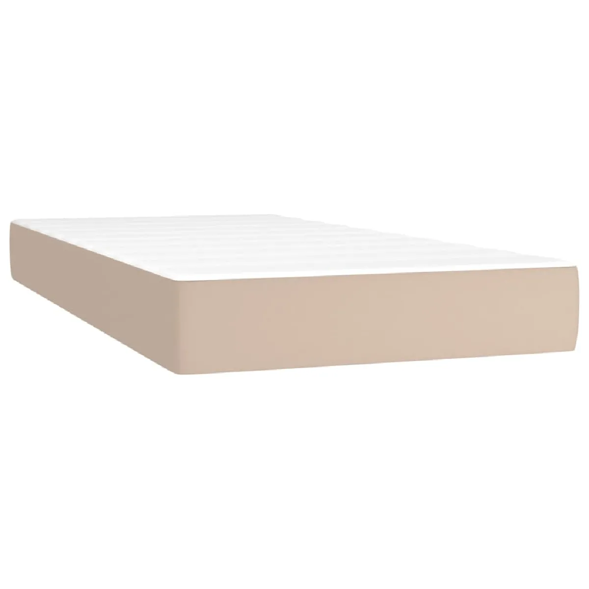 VIDAXL Sommier à lattes avec Matelas - Cappuccino 90x190 cm
