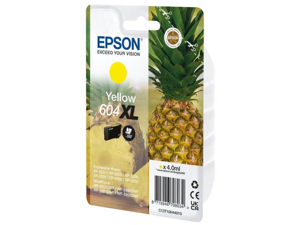 TINTEIRO ORIGINAL EPSON SINGLEPACK YELLOW 604XL