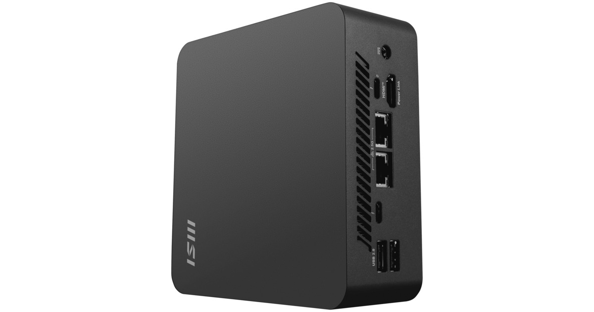 MSICubi NUC AI+ 2MG-002EU pc-systeem  (Zwart | Core Ultra 7 258V | Arc Graphics 140V | 32 GB | 1 TB SSD)