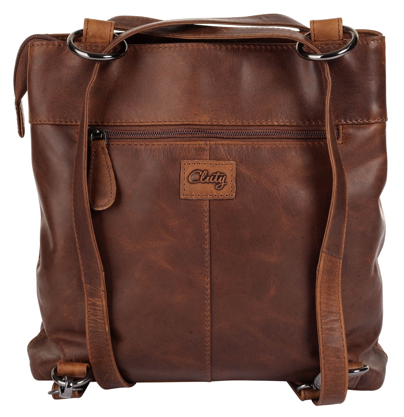 Cluty Cityrucksack echt Leder